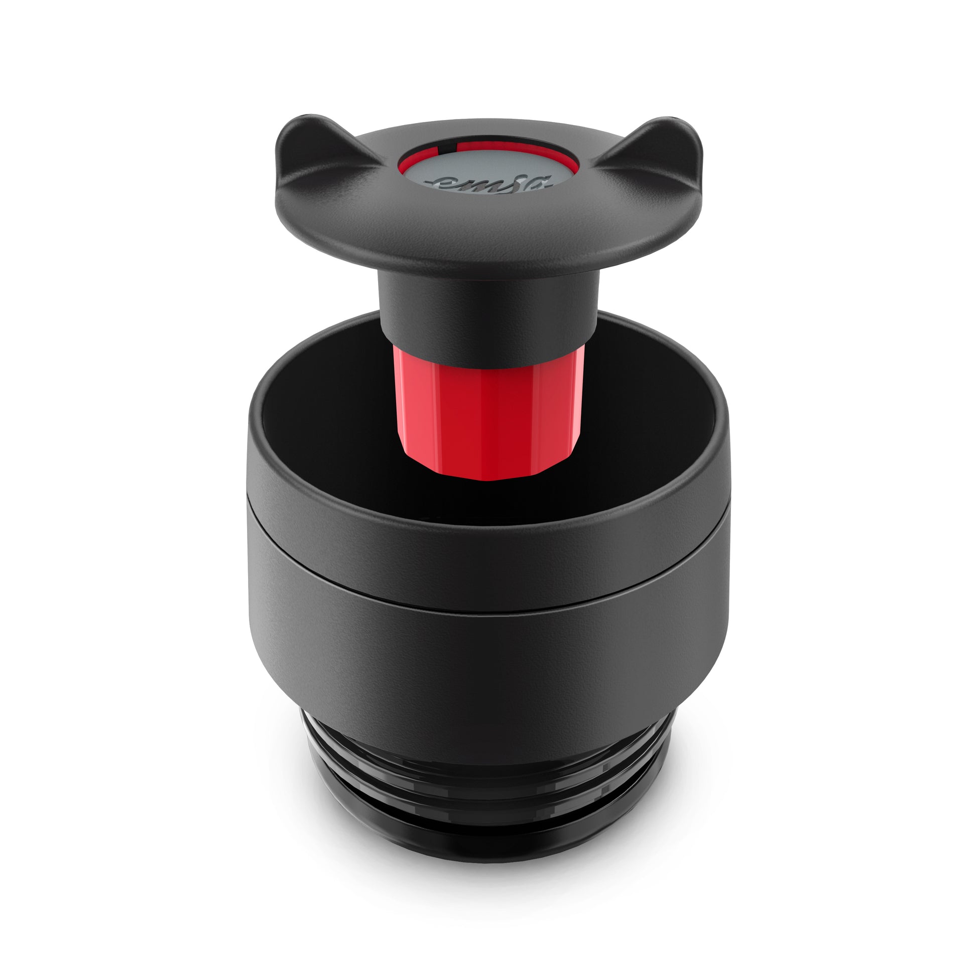 EMSA Travel Mug Classic Thermobecher 500 ml – doppelwandig 4 h heiss/8 h kalt, Edelstahl, Dunkelrot