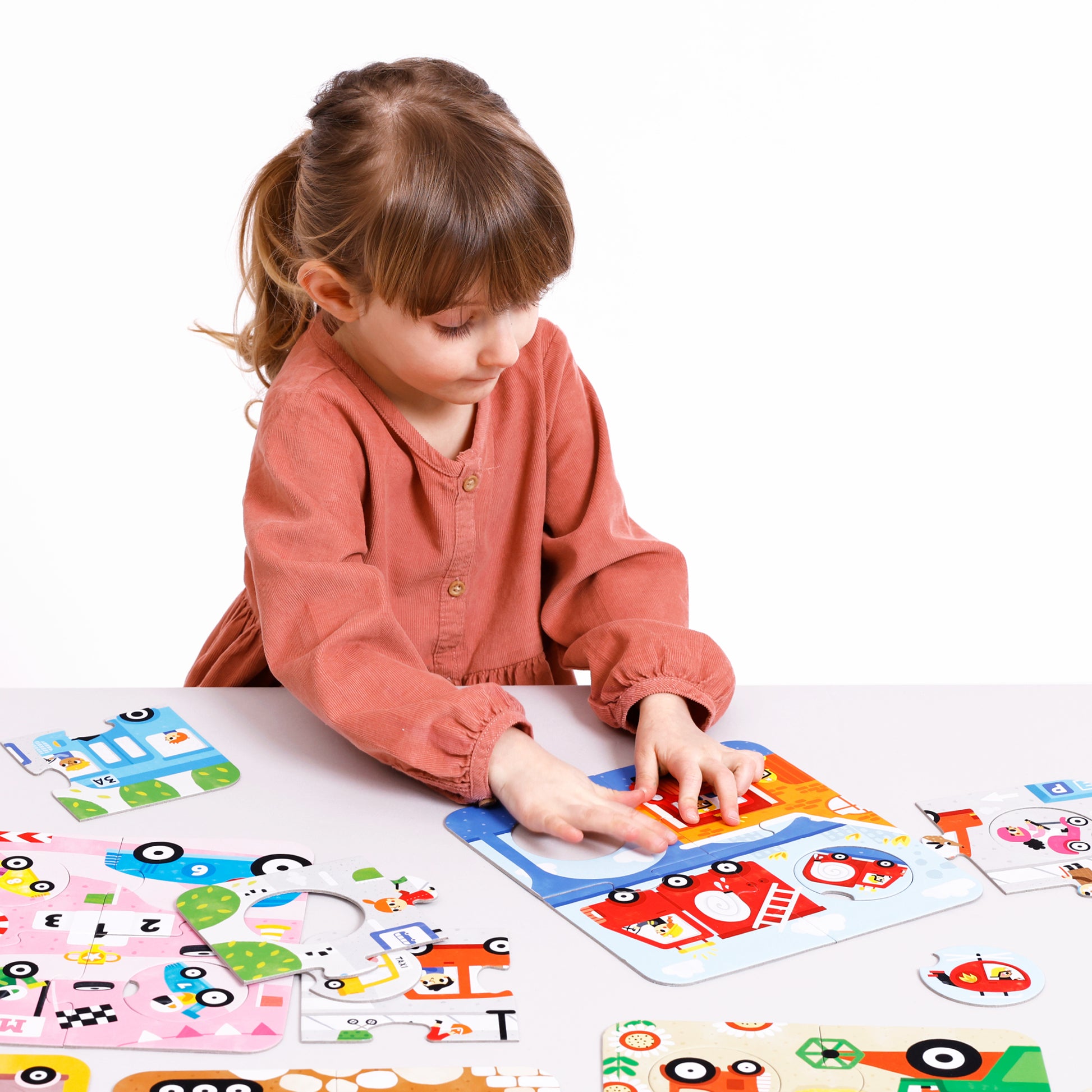 Banana Panda Puzzle Fahrzeuge – 36 Teile – 22 × 23,5 cm – 6 Sets – ab 2 Jahren – Pappe, Mehrfarbig