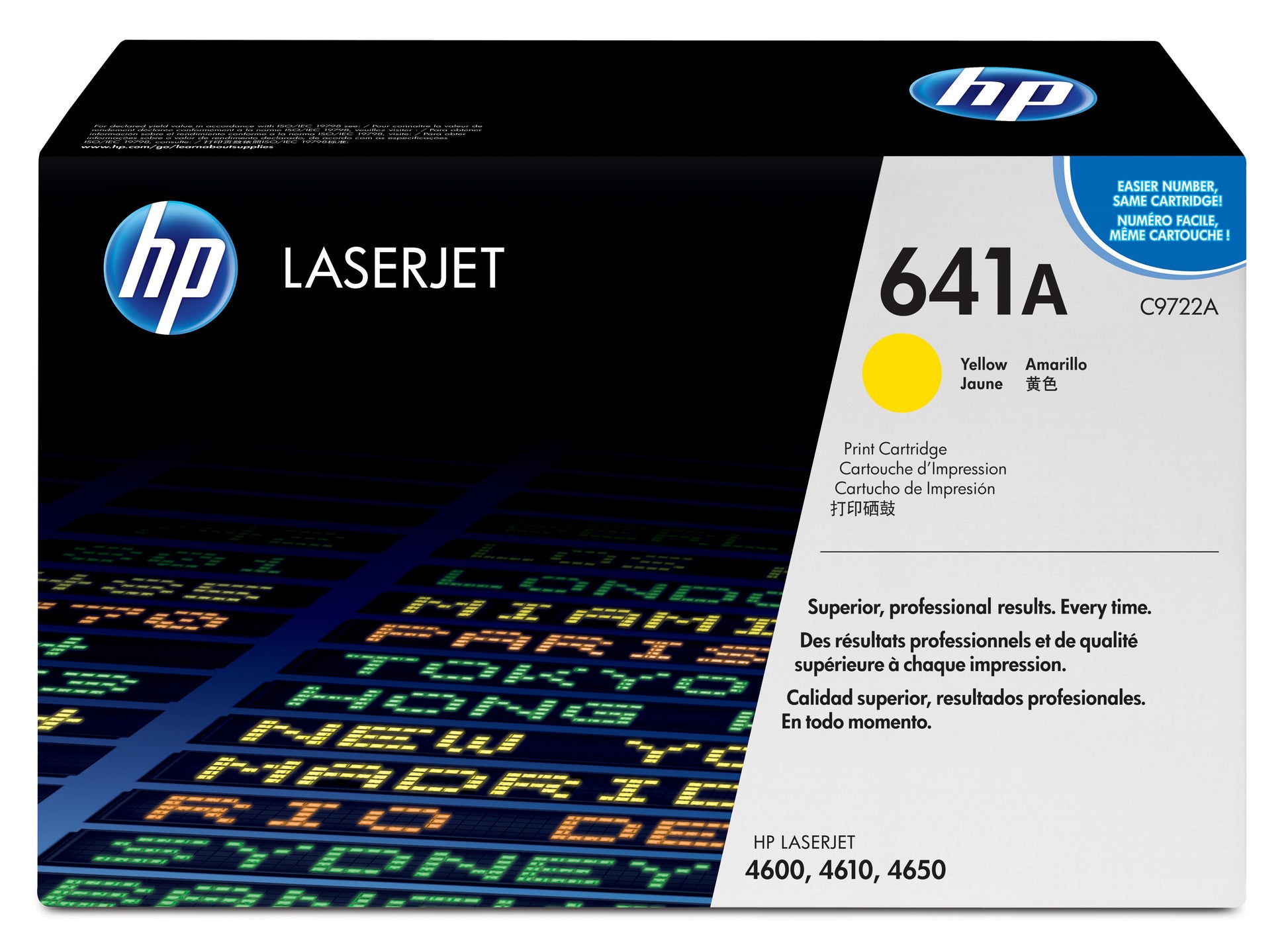 HP Tonerkartusche 641A (C9722A) – Gelb, 8'000 Seiten – für HP LaserJet 4600, 4650