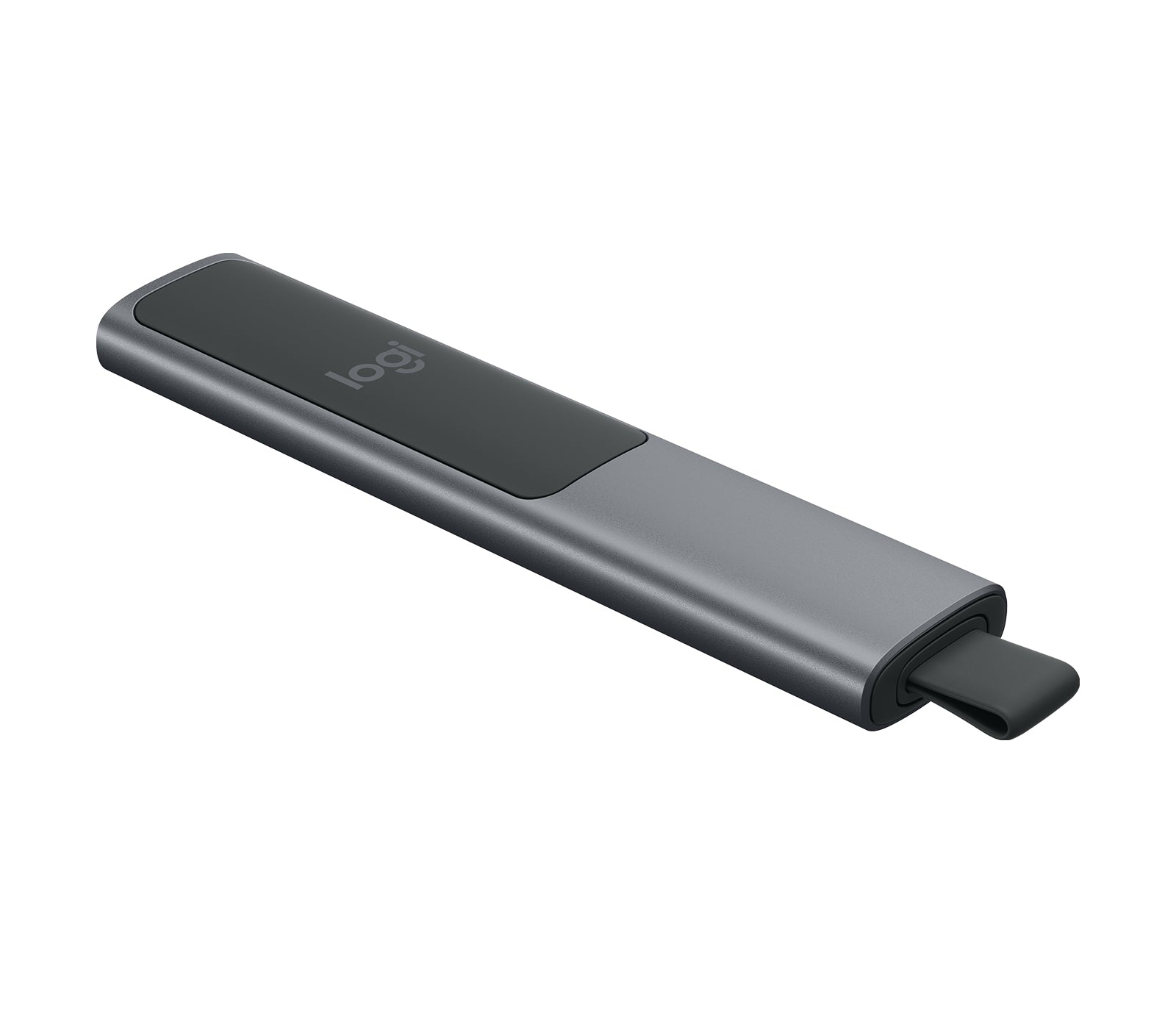 Logitech Spotlight – Presenter – Bluetooth/2,4 GHz, 30 m, Grau