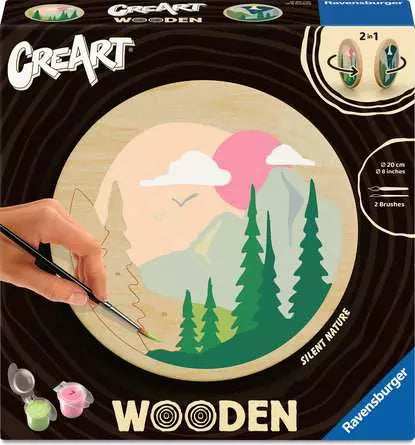 Ravensburger CreArt – Malen-nach-Zahlen-Set – Stille Natur – 20 × 20 cm – ab 12 Jahren