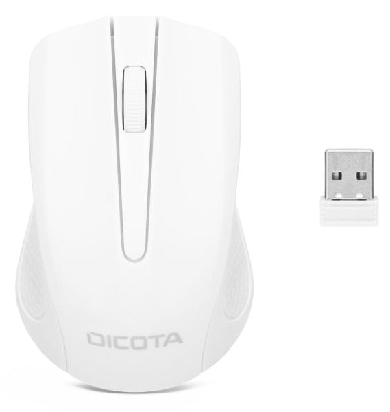 DICOTA Comfort Maus – kabellos, weiss