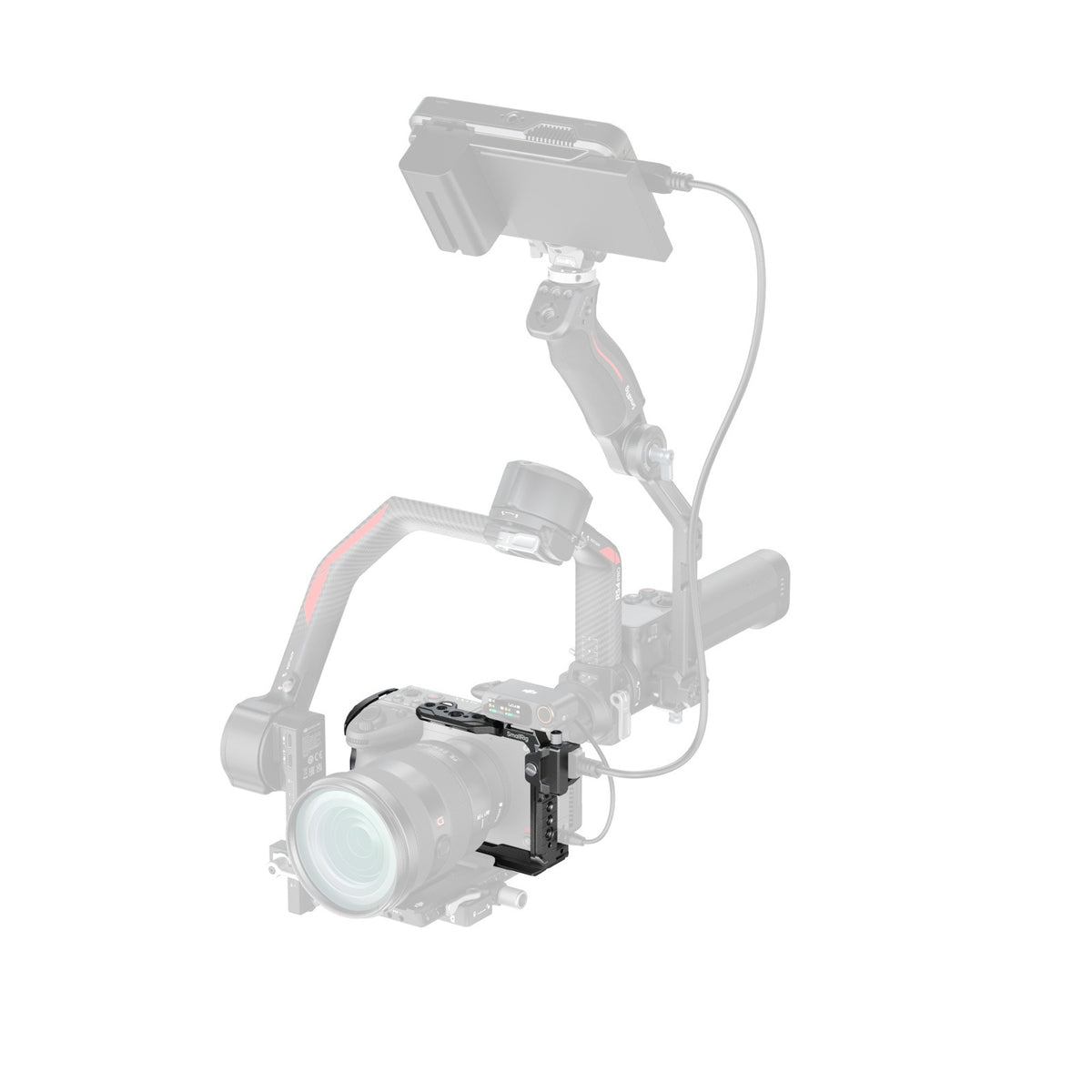 SmallRig 5587 Käfig – Aluminium, Edelstahl, 159,9 × 100,4 × 65,8 mm – für Sony FX2 – Schwarz