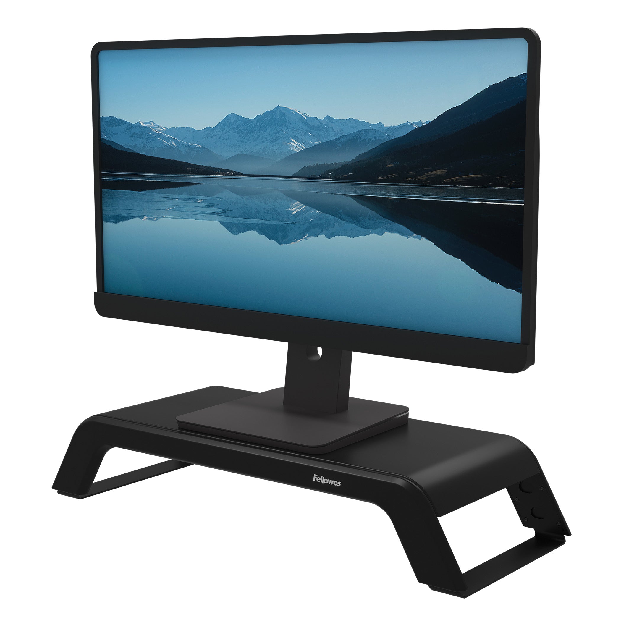 Fellowes Hana – Monitorhalterung, Standfuss, bis 27", 22,6 kg, höhenverstellbar, schwarz