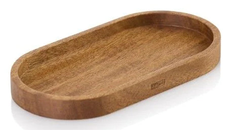 AdHoc Posto Untersetzer – für Kerze – Akazienholz, braun – 16 × 8,5 × 1,5 cm