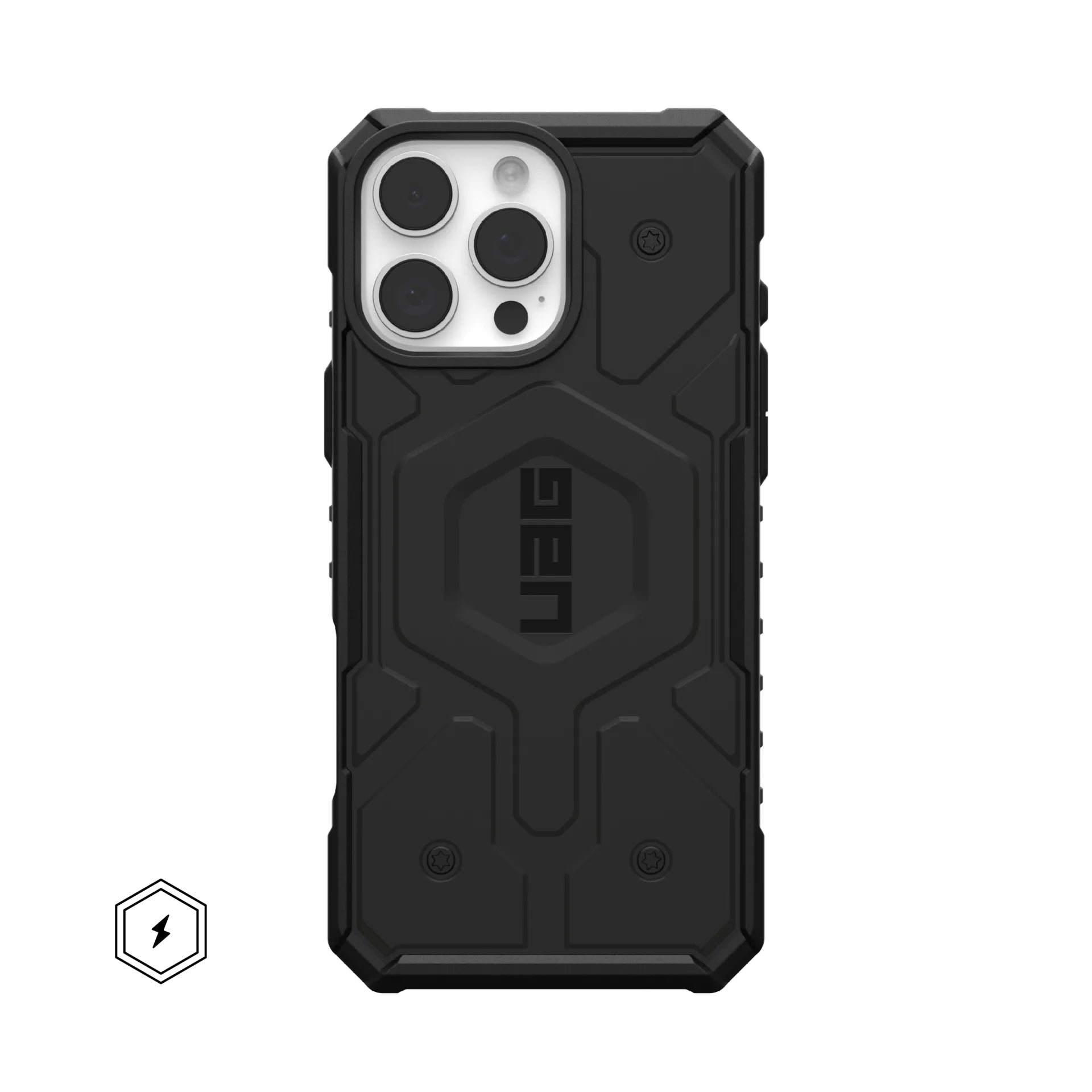 Urban Armor Gear UAG Pathfinder Mag Backcover – für Apple iPhone 16 Pro Max, TPU, Schwarz, bis 5,5 m sturzsicher