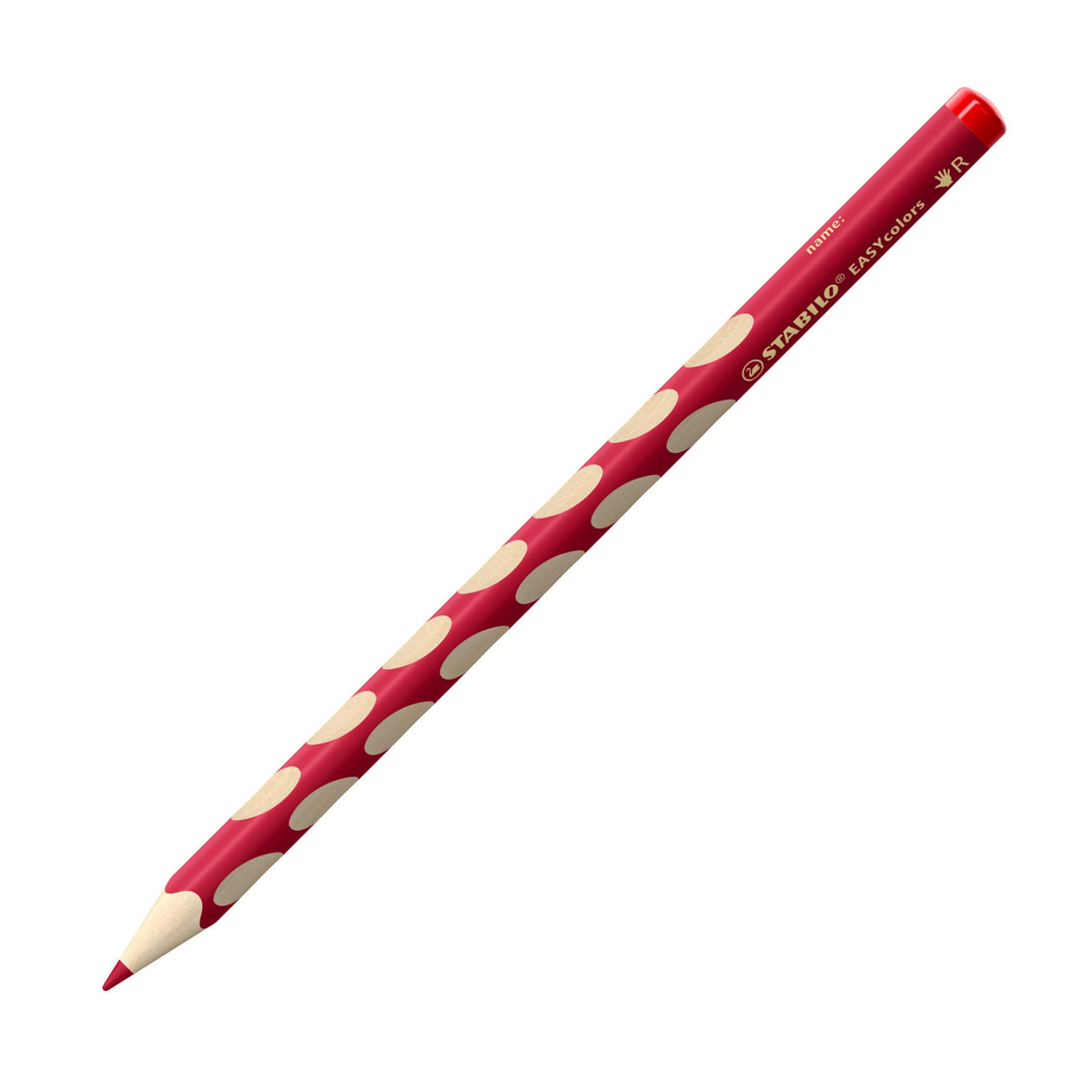 STABILO Buntstifte EASYcolors – Einzelstift Rot, Dreikant, Minen-Ø 4,2 mm