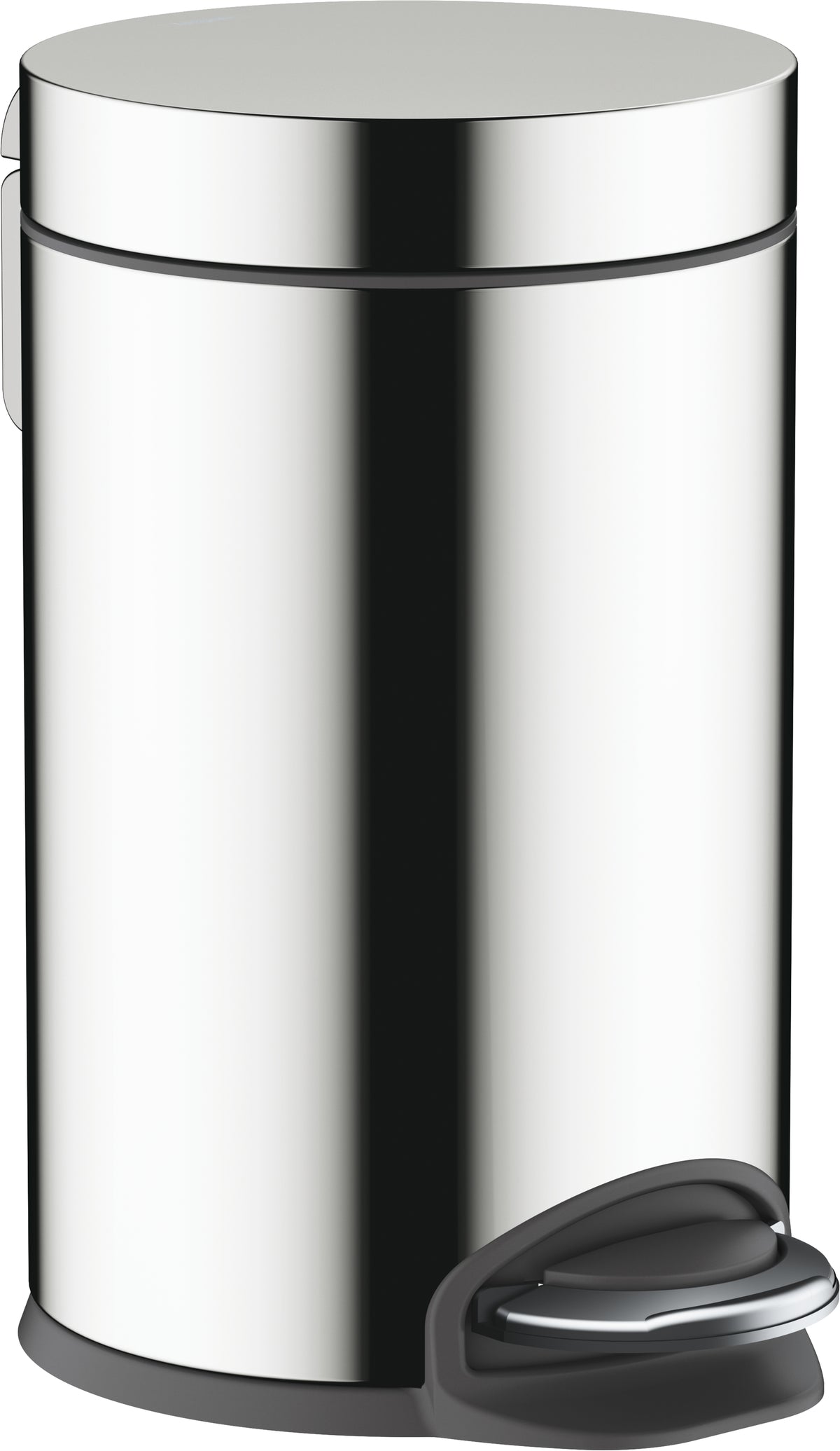Hansgrohe Wandabfallbehälter AddStoris – Kunststoff/Metall, rund – chrom – Ø 17 × 26,5 cm