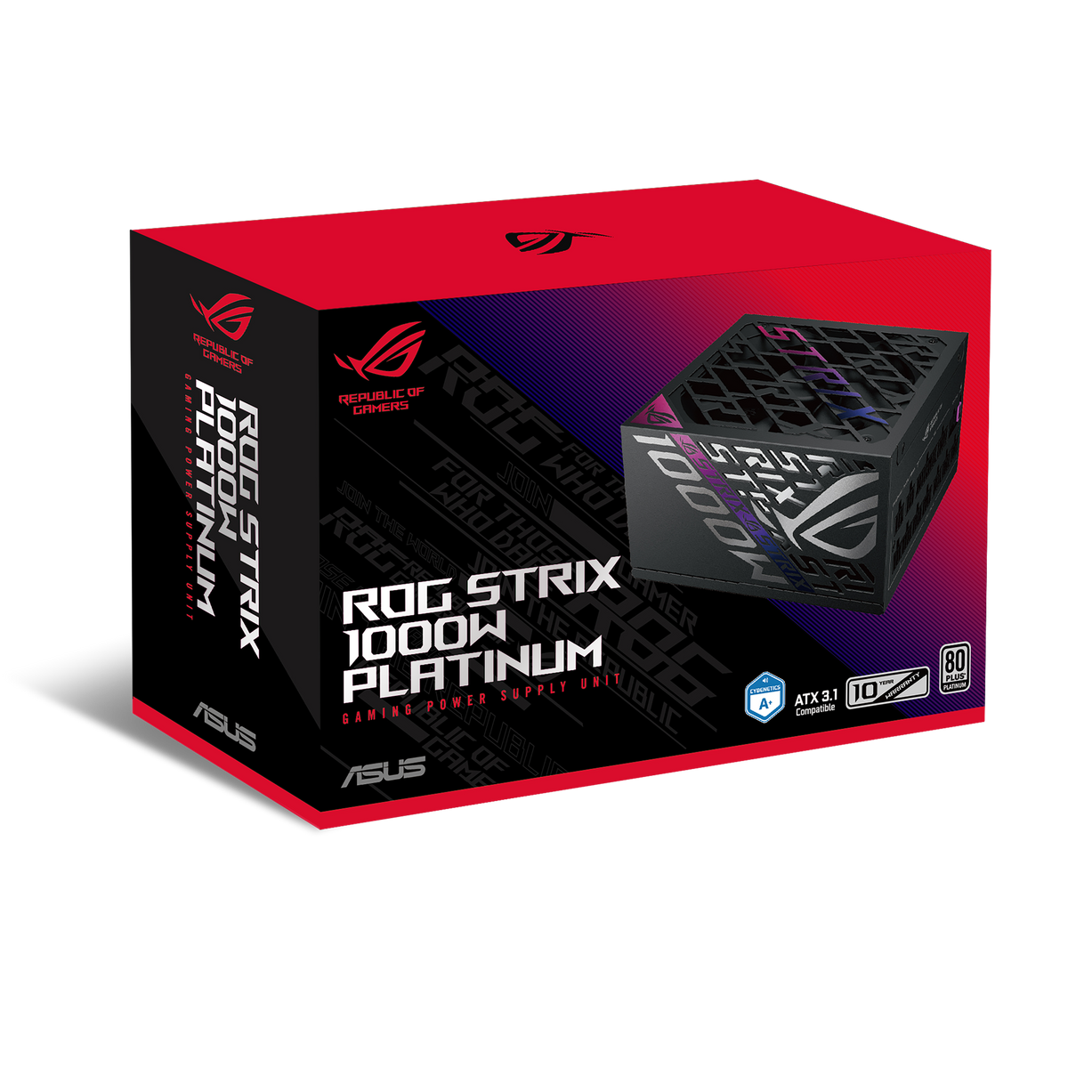 ASUS Netzteil – 1000 W – Schwarz, Silber