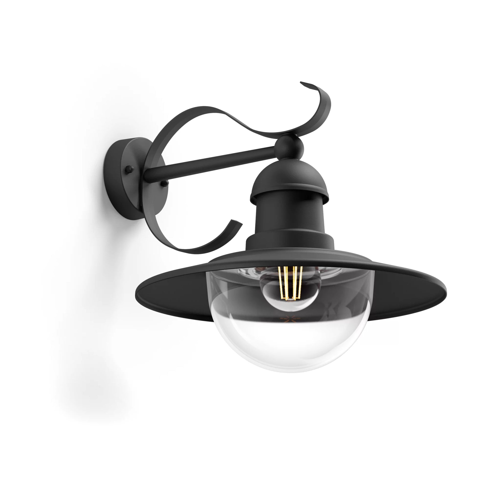 Philips by Signify Philips Aussenwandleuchte – 35×29 cm – 60 W – IP44 – Netzbetrieb – Schwarz