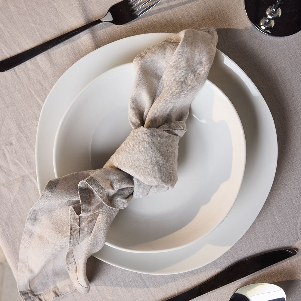 Tognana Porcellane Geschirrset Delphi – 18-teiliges Set, Ø 27/21 cm, Porzellan, spülmaschinenfest