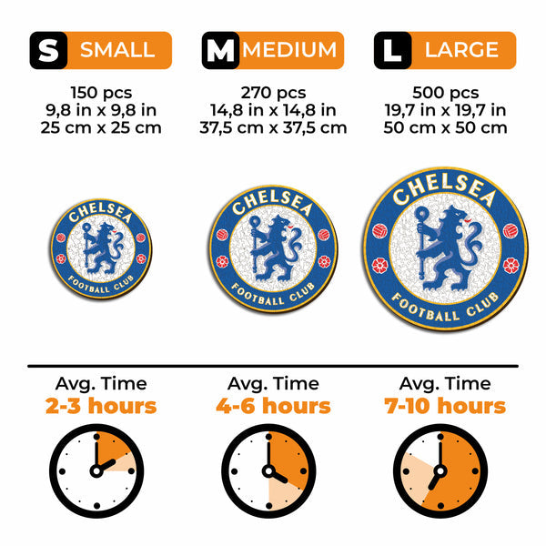 Iconic Puzzles Chelsea FC - Logo – Logikspiel, ab 10 Jahren, 180 Min