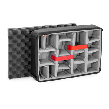 Nanuk Trennwand-Set – Schaumstoffeinsatz mit Deckelschaum – für Nanuk 925 – 394×89×267 mm – Grau