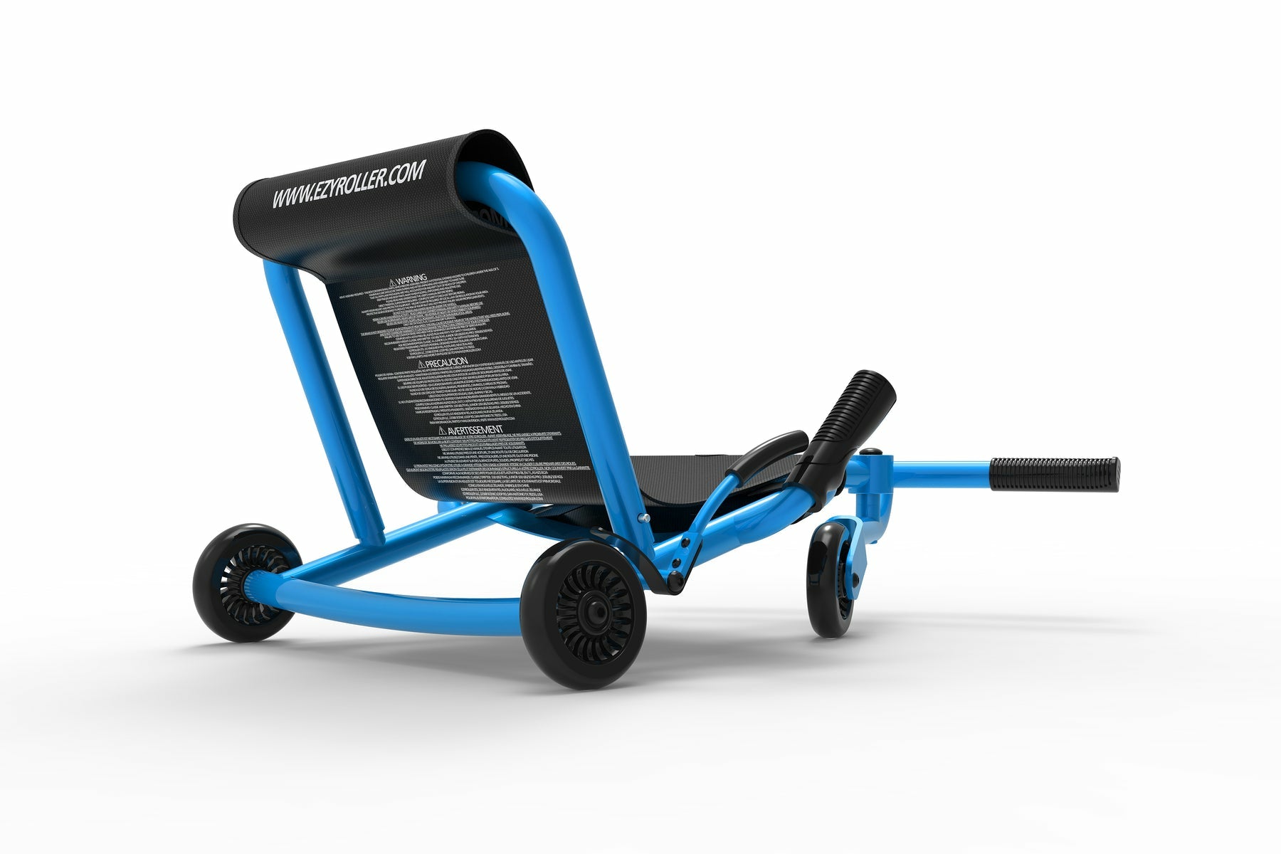 EzyRoller Classic Aufsitz-Go-Kart – Handbremse, Haltegriff, 3 Räder – 43 × 35 × 67 cm – ab 4 J. – blau