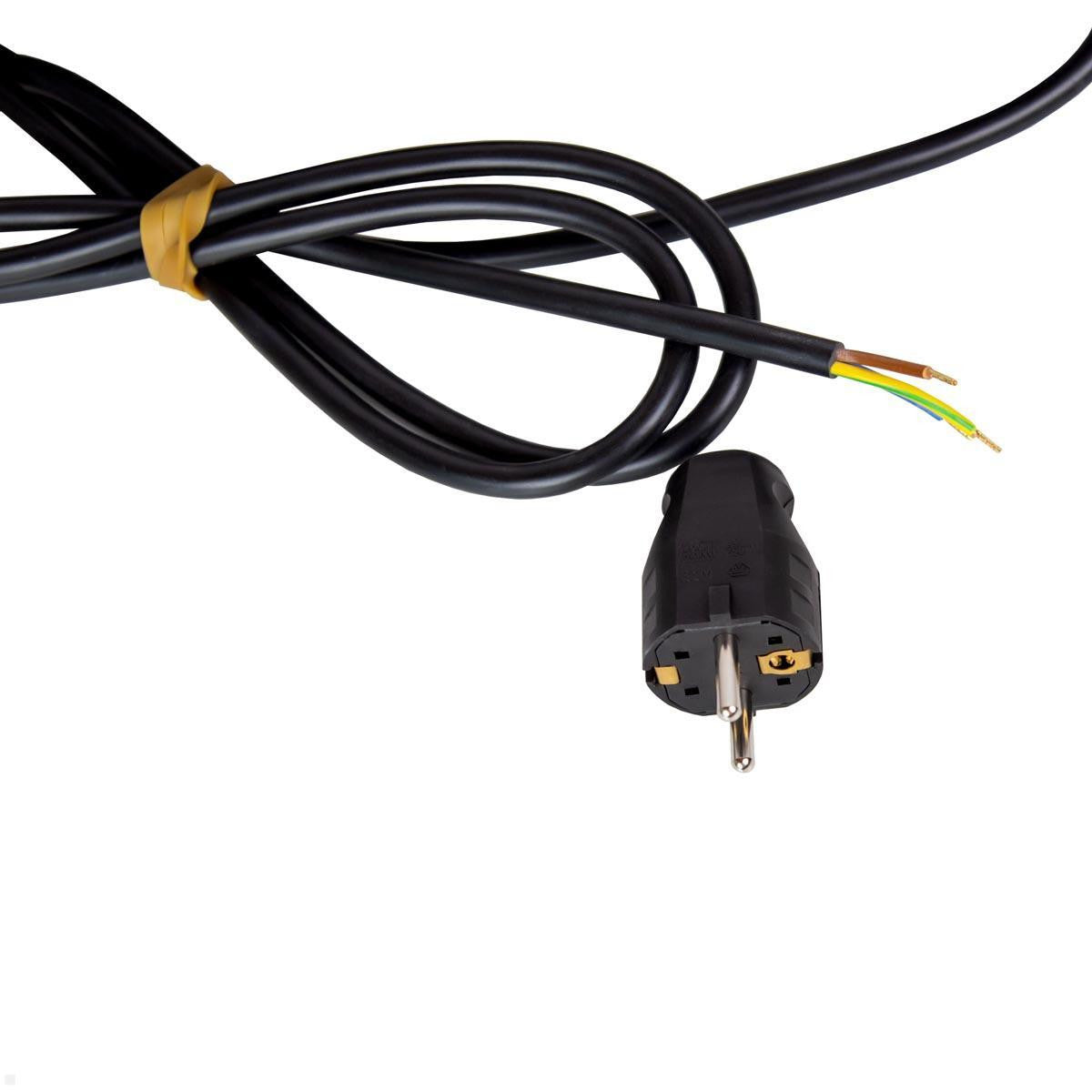 Bachmann CASIA 2 Steckdosenleiste 3×Schutzkontakt – USB‑C×1, USB‑A×1, 22 W PD 3.1 – 2 m Kabel – Schwarz