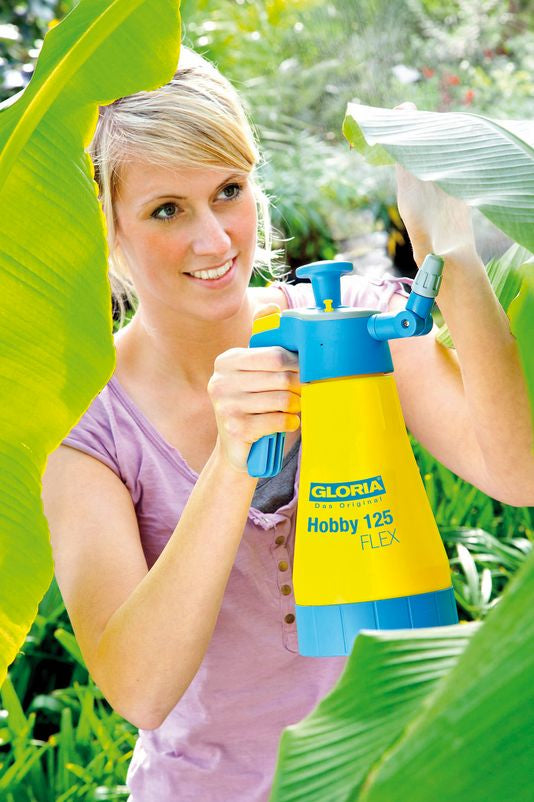 GLORIA Drucksprüher Hobby 125 – 1,25 l, Kunststoff, Gelb