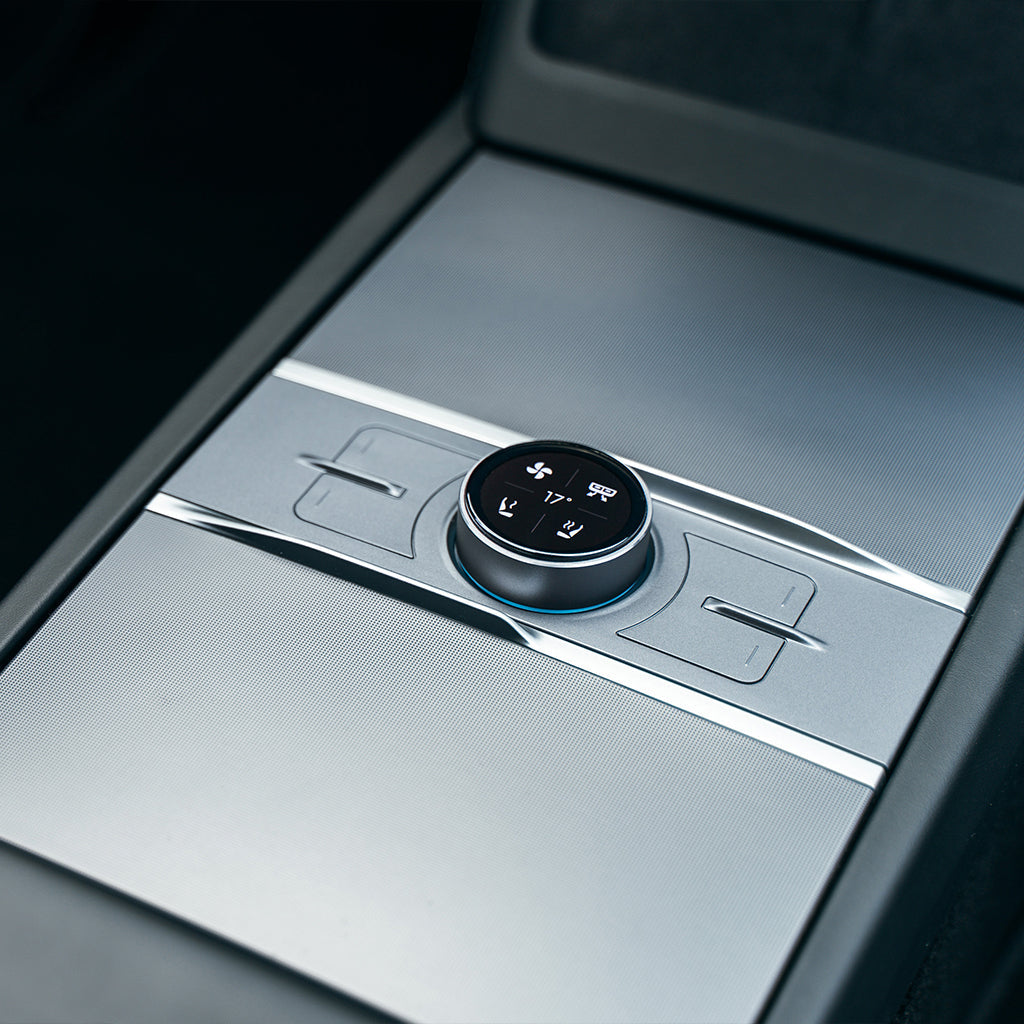 Enhance Drehschalter Mittelkonsole – für Tesla Model 3 (Highland) – schwarz/grau