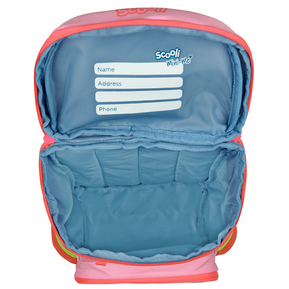 Scooli Kindergartenrucksack – 8 l, rPET, Rosa, Tiere