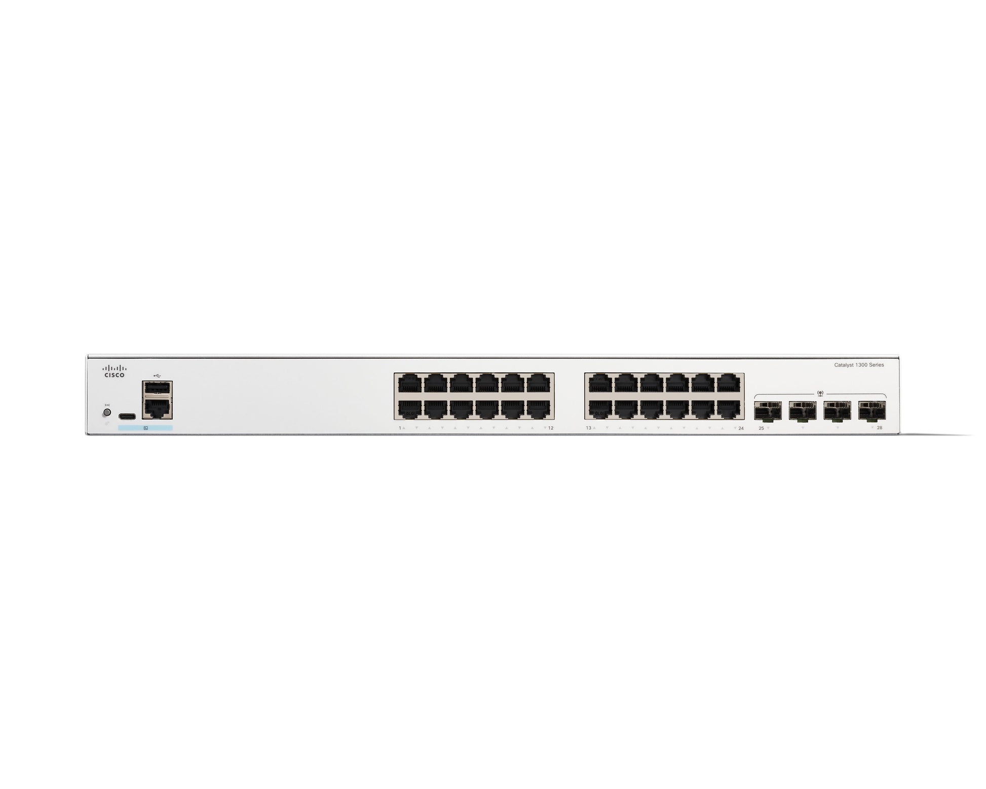 Cisco C1300-24T-4G – Managed Switch – 24×GbE, 4×SFP, L2+/L3, 1U
