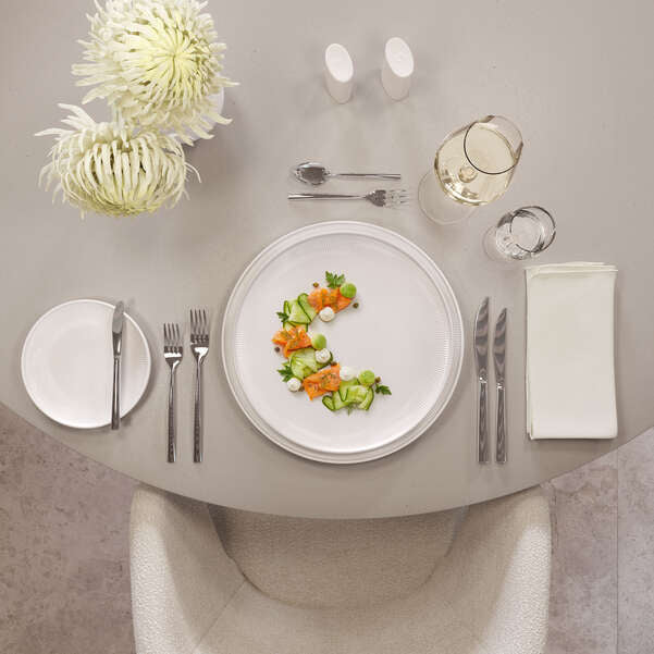 Villeroy & Boch Afina Speiseteller – Porzellan, weiss, Ø 27,2 cm, mikrowellengeeignet, spülmaschinenbeständig