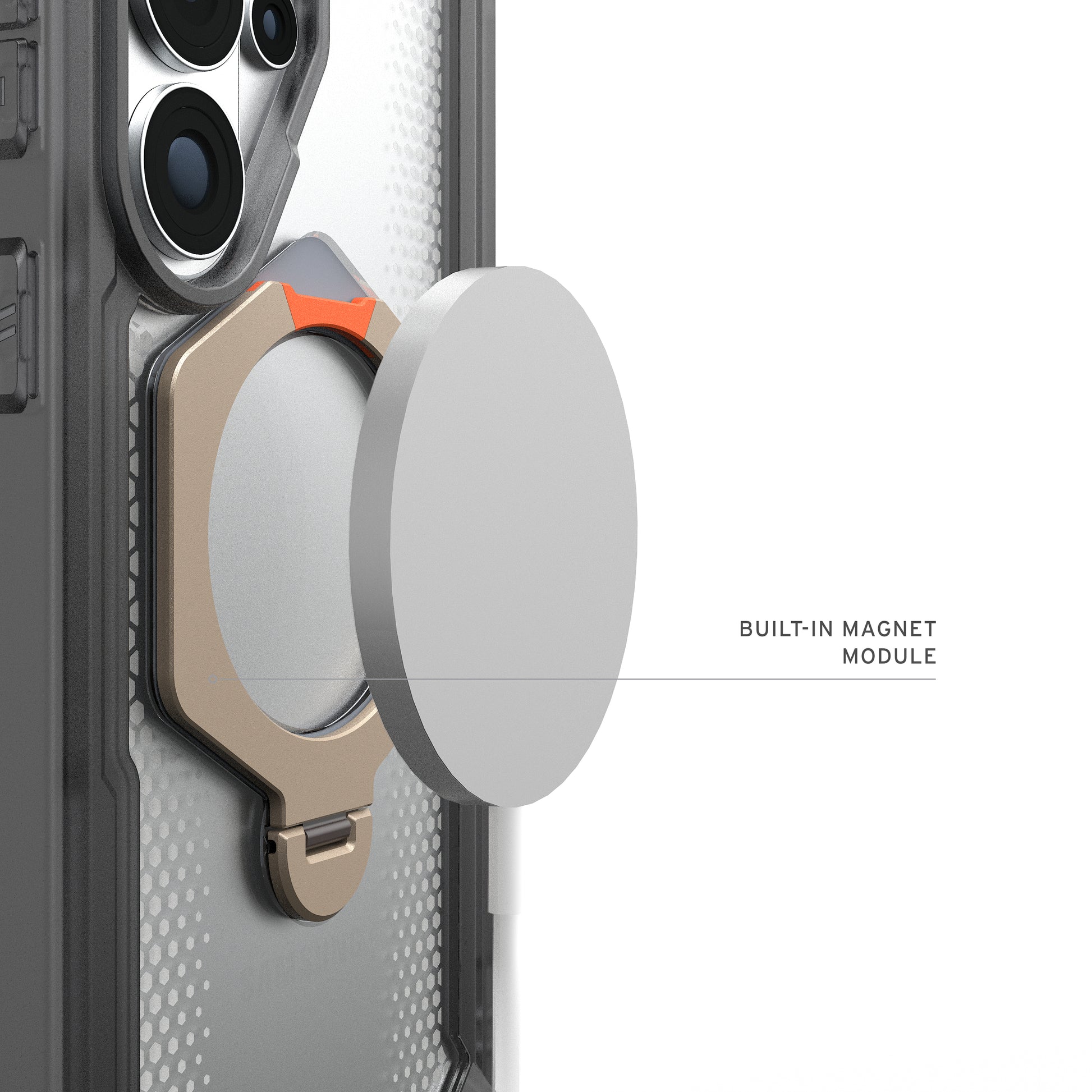 Urban Armor Gear UAG Plasma XTE 360 Backcover – für Samsung Galaxy S26 Ultra, MagSafe, mit Ständer, PC, Asche