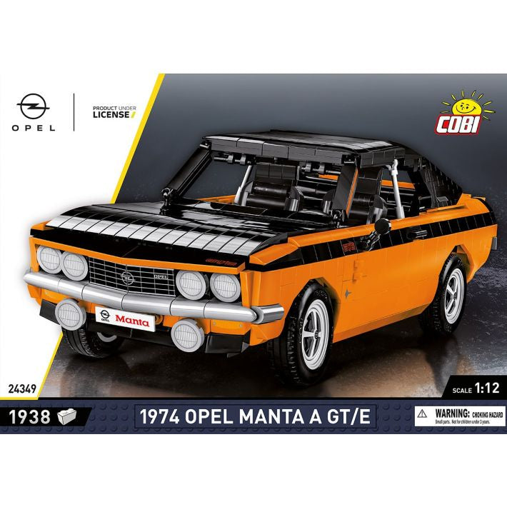 COBI Opel Manta A GT/E 1974 Bausteine – 1'938-teilig – 37 × 14,5 × 12 cm – ab 10 J. – Kunststoff – mehrfarbig