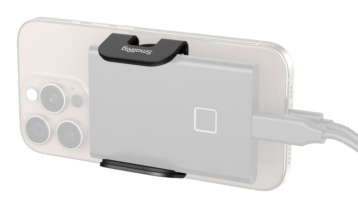 SmallRig Montageklemme – 1/4" Gewinde, 66 × 59 × 29,4 mm – für externe SSD – Schwarz