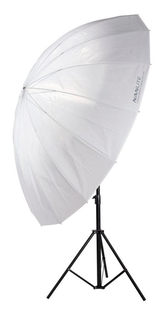 Nanlite U-180ST Schirm – 1,8 m Durchmesser, 1,1 m Höhe, Glasfaser – für Nanlite und andere – Transparent/Weiss