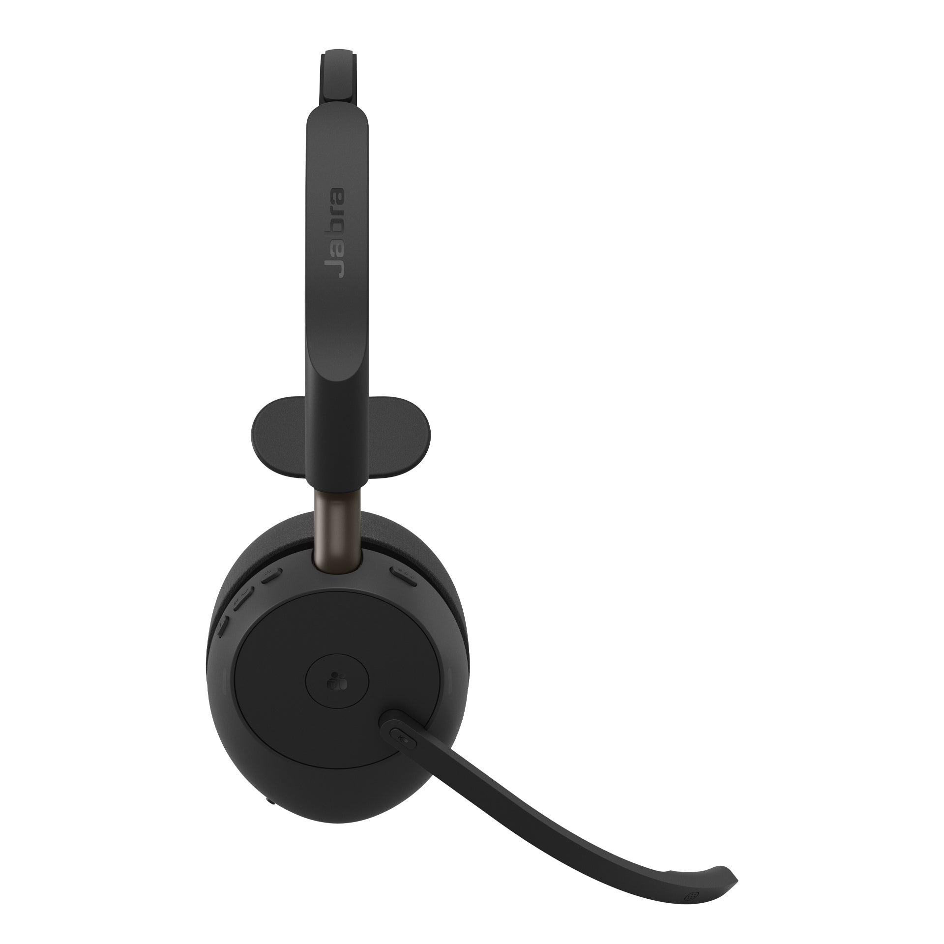 Jabra Evolve3 65 MS Office-Headset – On-Ear, Mono, BT, MS Teams zertifiziert, mit USB-A-Dongle, Schwarz
