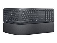 Logitech ERGO K860 – Ergonomische Tastatur – Bluetooth & 2,4 GHz (USB-A Empfänger) – QWERTZ (DE) – Graphit