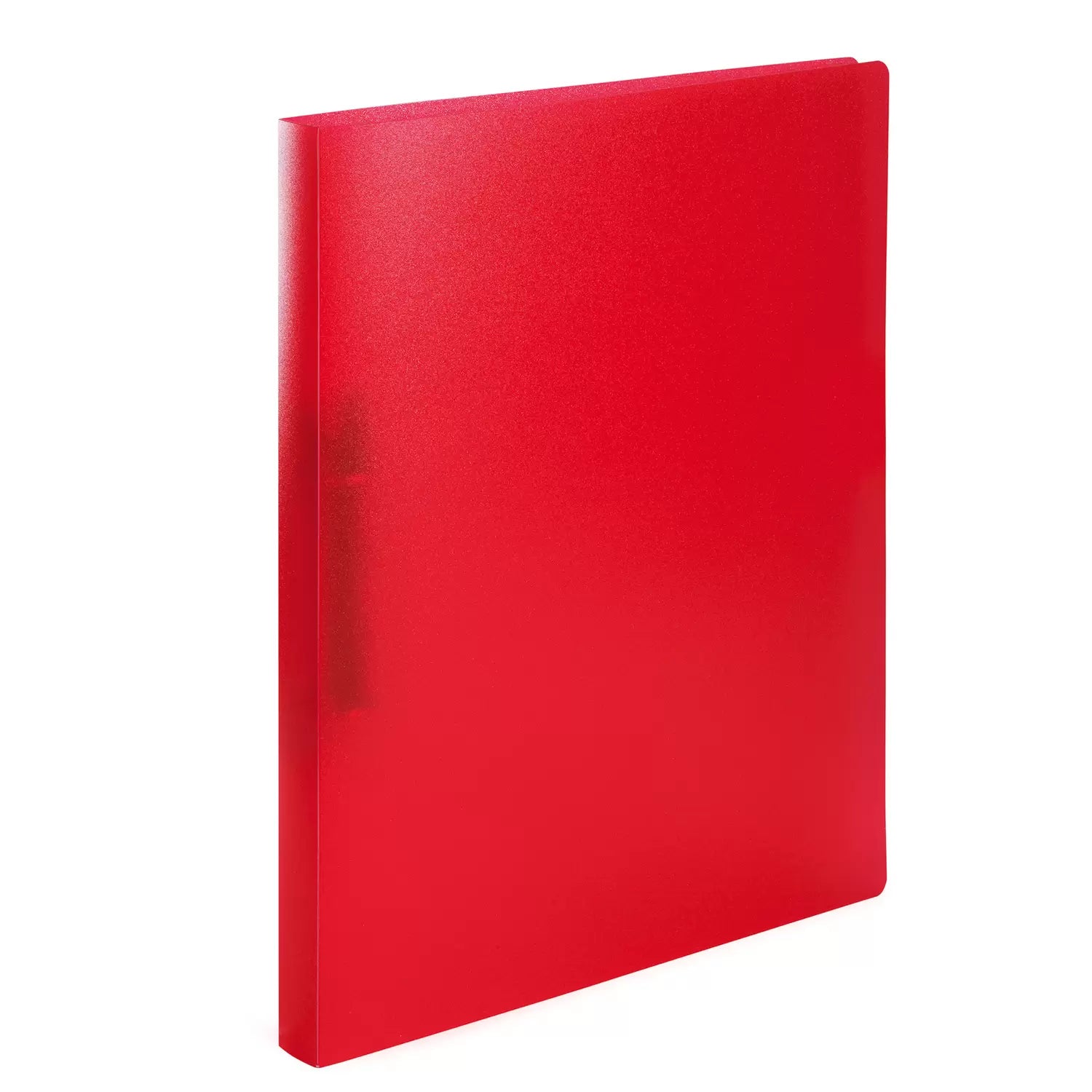 HERMA Ringbuch – A4 Hochformat – 2-Ring, Rücken 35 mm – Rot transluzent, Kunststoff, mit Niederhalter