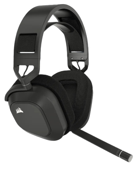 Corsair HS80 MAX Wireless Gaming-Headset – On-Ear, Stereo, Kabel + BT, ANC, Schwarz, BT 5.2