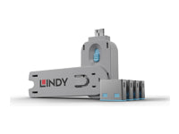 Lindy USB-Schloss – Blau