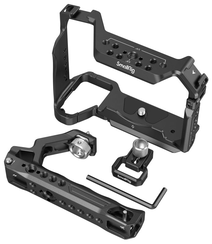 SmallRig 3668B Cage-Kit – Aluminium, 170 × 176,5 × 135 mm – für Sony A7R V, A7 IV, A7S III – Schwarz
