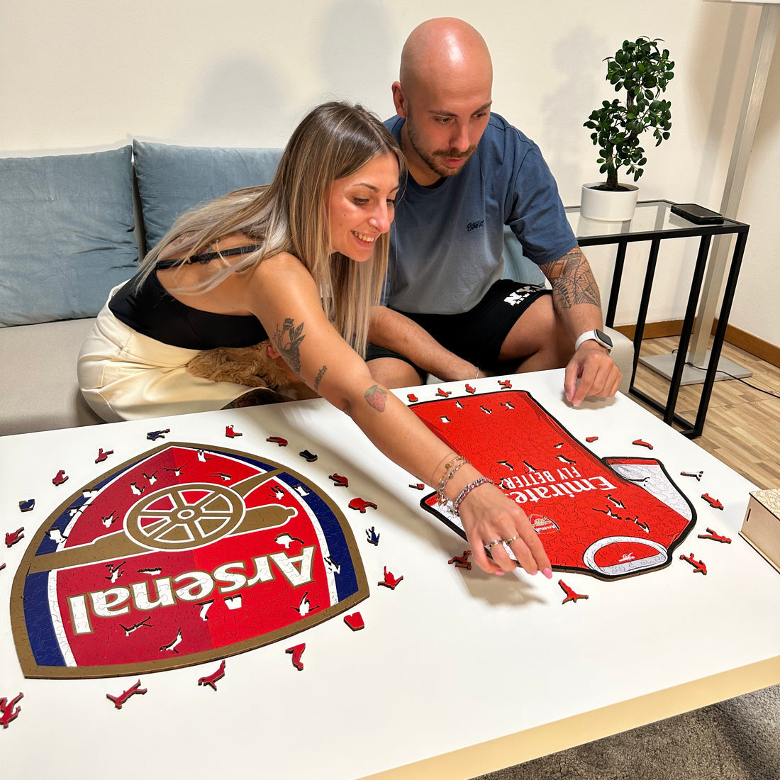 Iconic Puzzles Puzzle Arsenal FC Trikot – 150 Teile – 21 × 27 cm – ab 10 J.