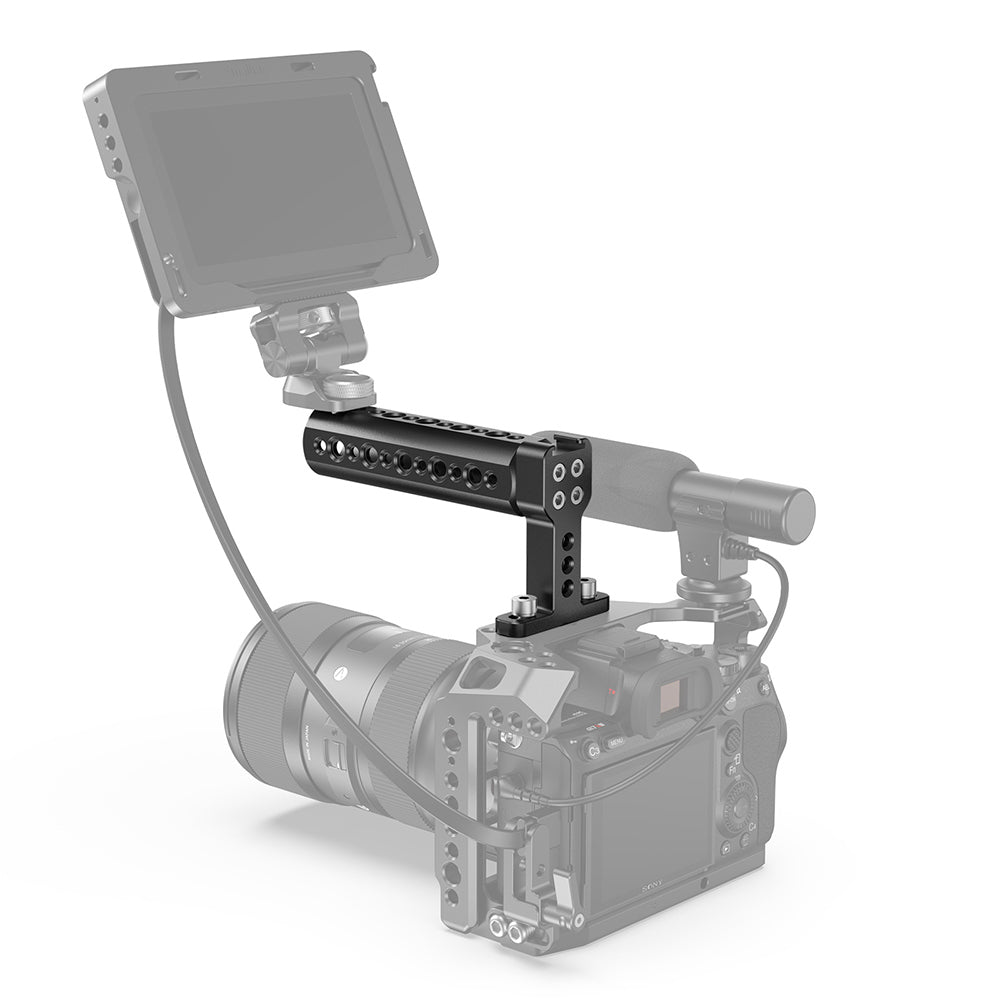 SmallRig 1638C Oberer Griff – Aluminium, Traglast 10 kg, 1/4-20" & 3/8-16" Gewinde – für universelle Kameras