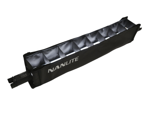 Nanlite BD-PT15C+EC – Barndoor mit Richtgitter, Diffusor, für PavoTube 15C, Schwarz