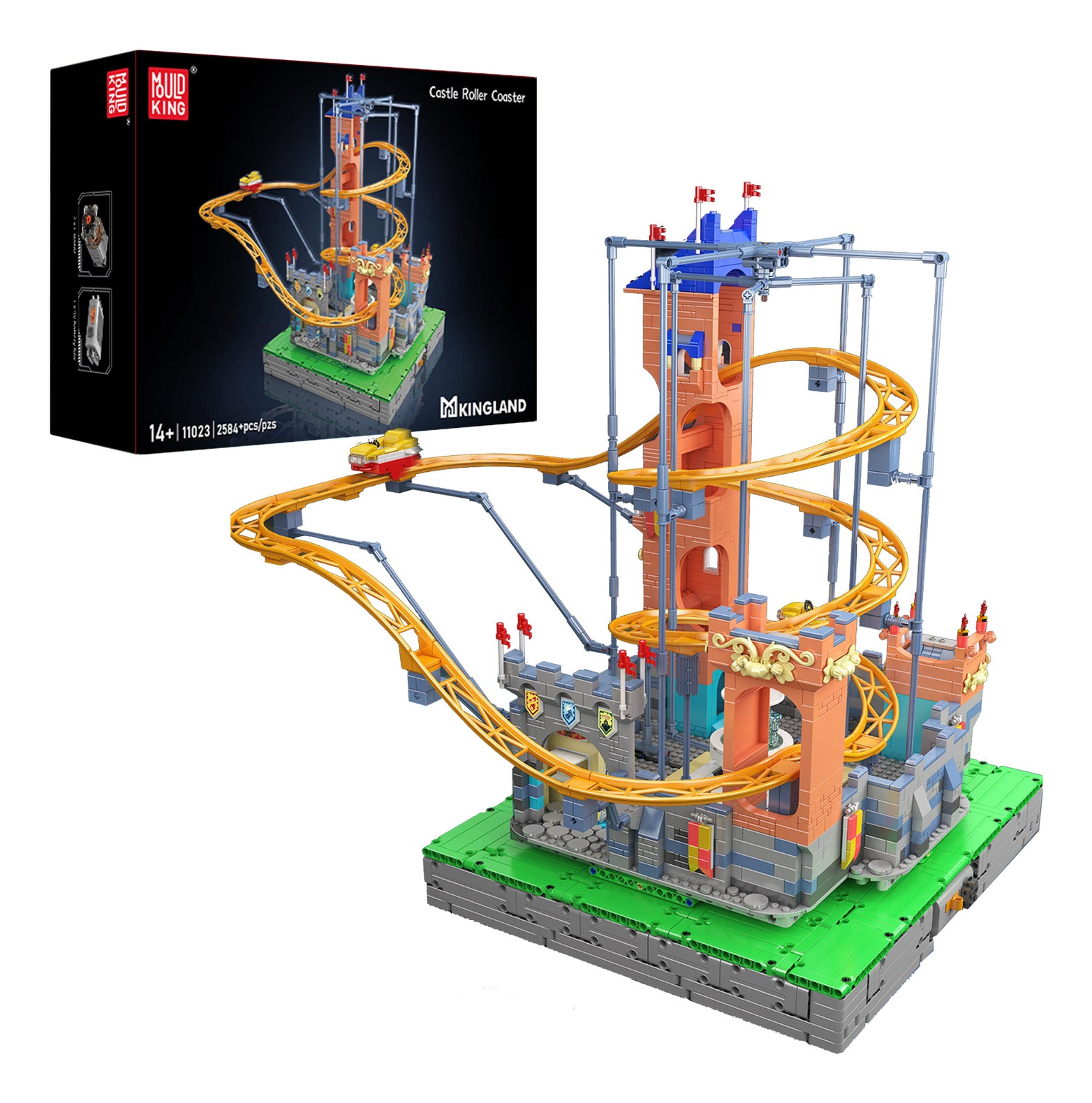 Mould King 3D Puzzle Schloss – 2584 Teile – ABS Kunststoff – 56 × 50,9 × 40 cm – ab 14 J.