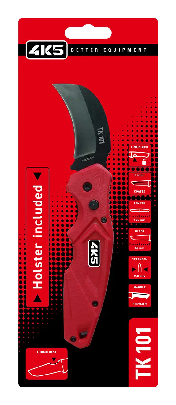 Laserliner TK101 – Klappmesser, ABS/TPR-Griff, mit Arretierung, 5 Stk.