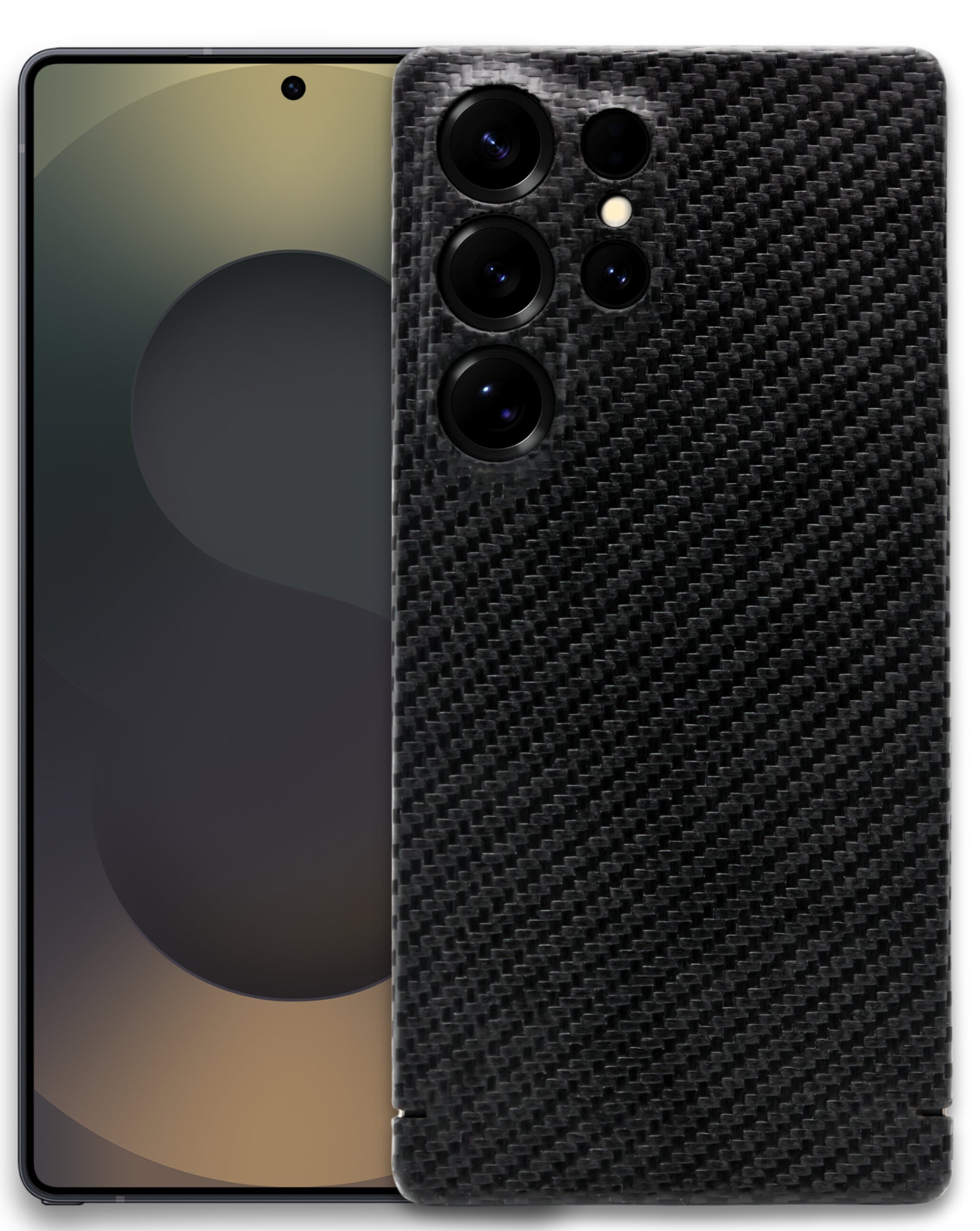 nevox CarbonSeries Backcover – für Samsung Galaxy S26 Ultra, Aramid+Vectran+Karbon, Schwarz, Kabelloses Laden