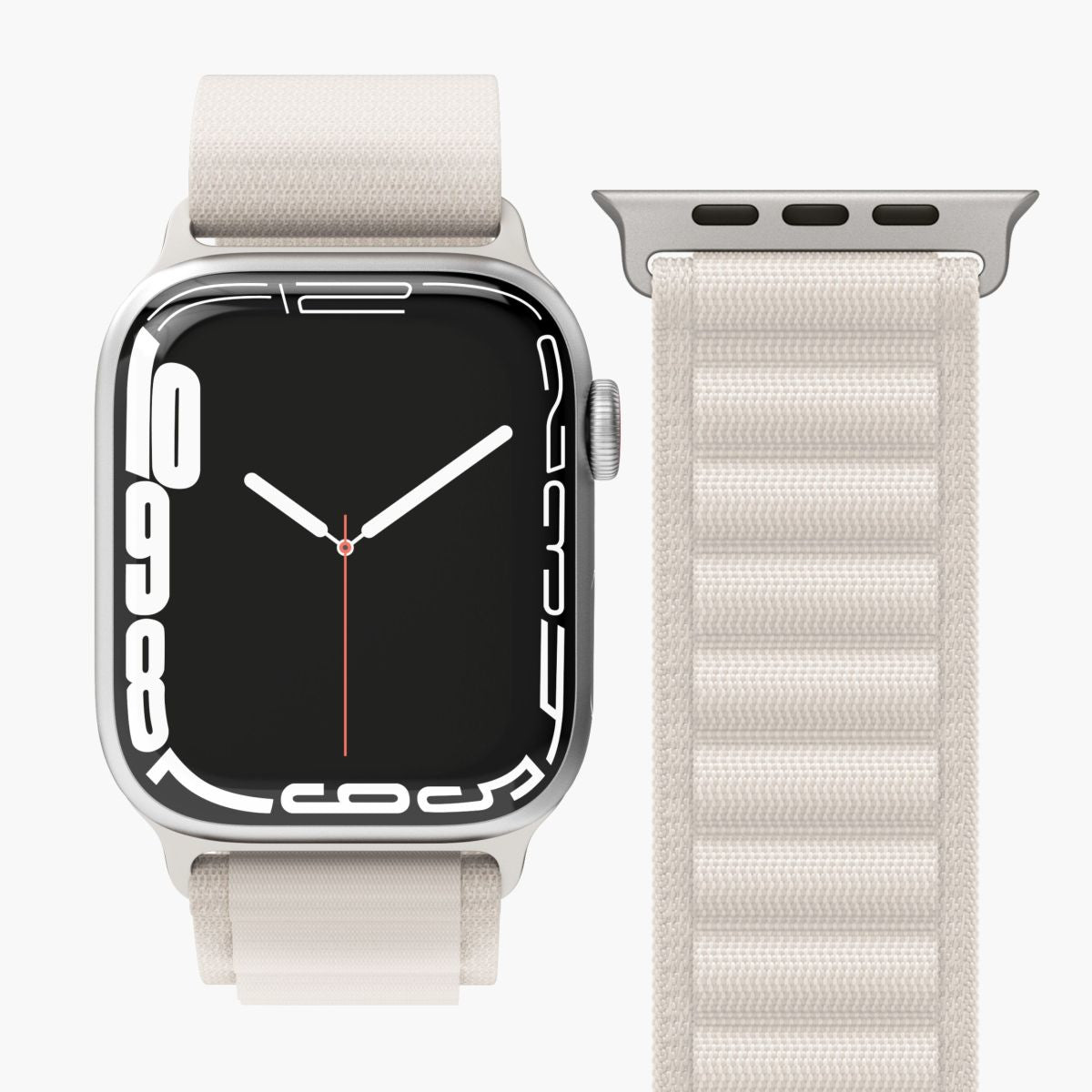 Vonmählen Action Loop Case 2 – Armband – für Apple Watch (diverse Grössen), Creme, Nylon
