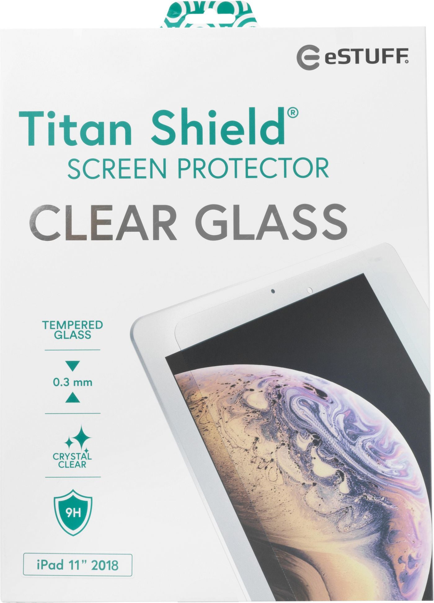 eSTUFF Panzerglas-Schutzfolie für iPad Pro 11" (2024/2025) – gehärtetes Glas