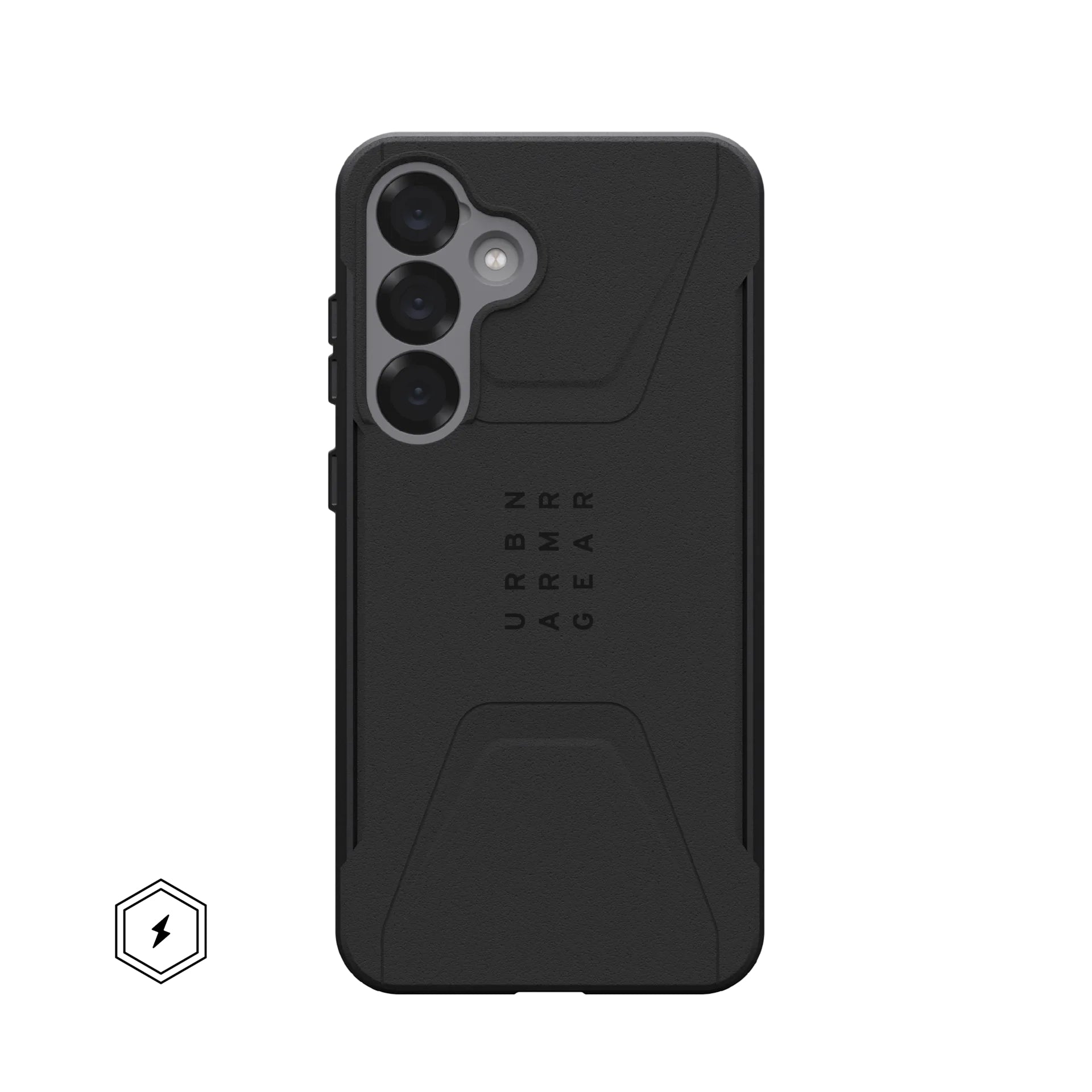 Urban Armor Gear UAG Civilian Pro Backcover – für Samsung Galaxy S25 Plus, MagSafe, Kunststoff, schwarz, bis 6 m sturzsicher