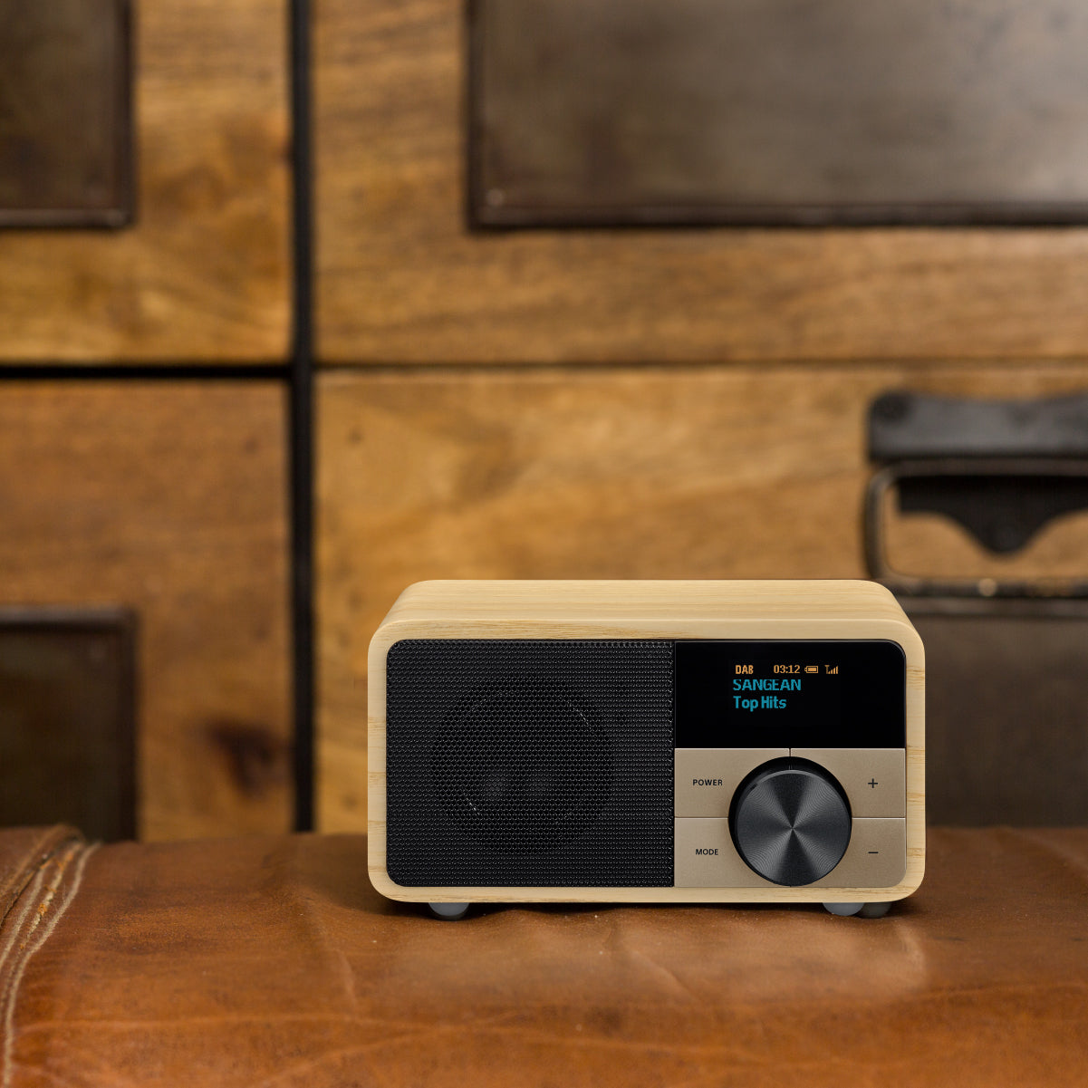 Sangean DDR-7 Natural Wood – DAB+/UKW-Tischradio, Bluetooth – Hellbraun