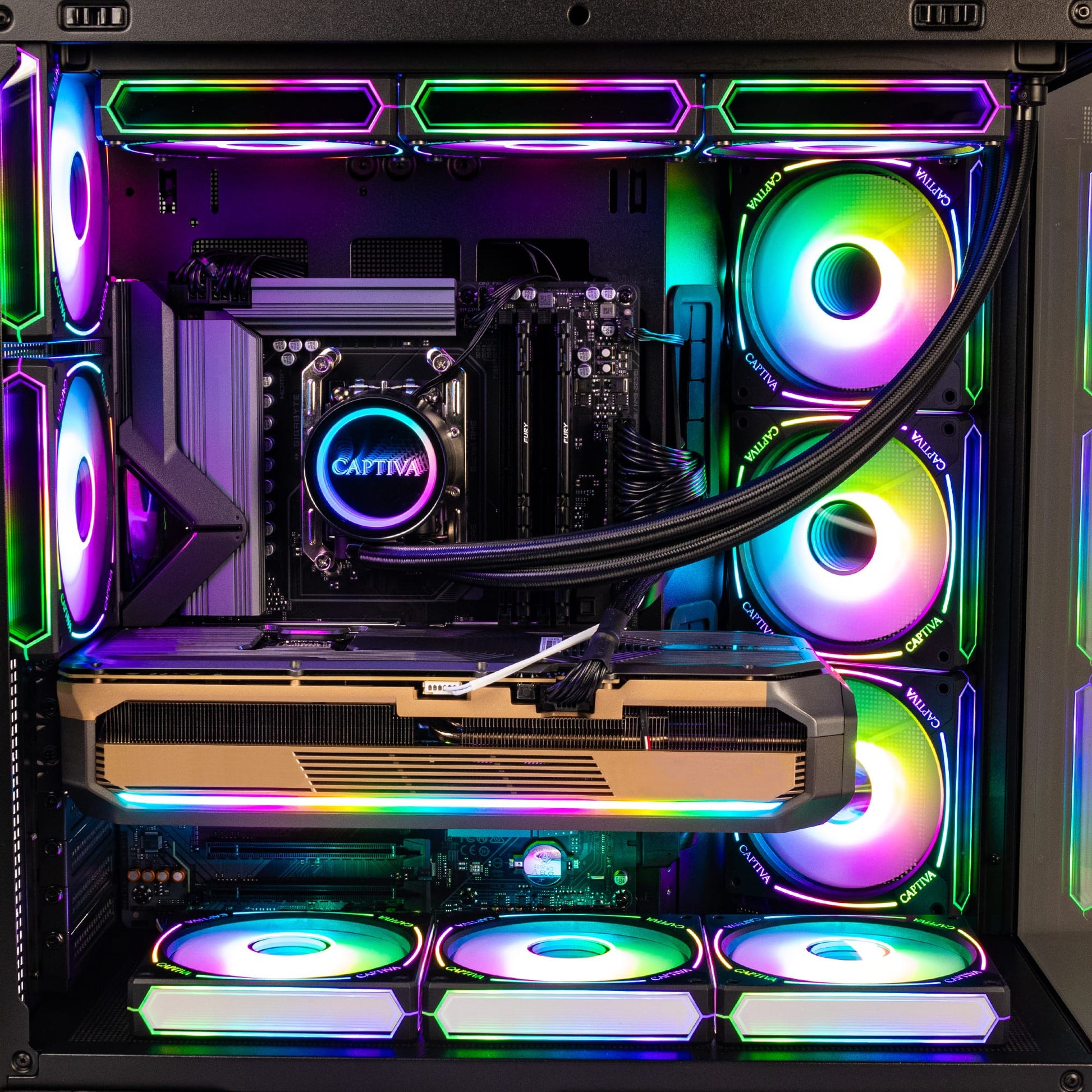 Captiva Highend Gaming R10-3419 Tower – AMD Ryzen 7 9800X3D, 32 GB RAM, 2 TB SSD, Windows 11 Home
