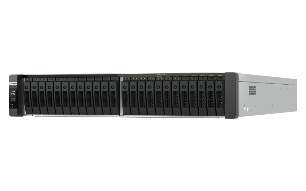 QNAP TDS-h2489FU-R2-4314-1T Speichergerät – 2× Intel Xeon Silver 4314, 1 TB RAM RDIMM ECC DDR4, 24-Bay