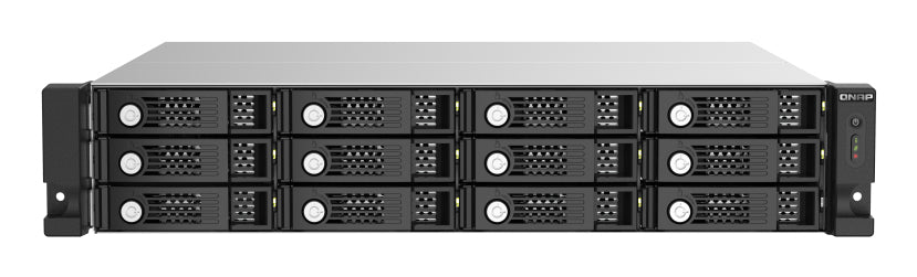 QNAP TL-R1220Sep-RP – 12-Bay Rack 2U HDD/SSD-Gehäuse – redundantes Netzteil, für 2,5"/3,5" HDD/SSD, SAS/SATA