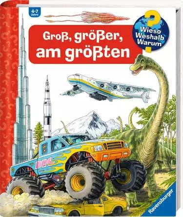 Ravensburger Buch – Wieso? Weshalb? Warum? Sonderband: Gross, grösser, am grössten, Spiralbindung, 16 Seiten, D