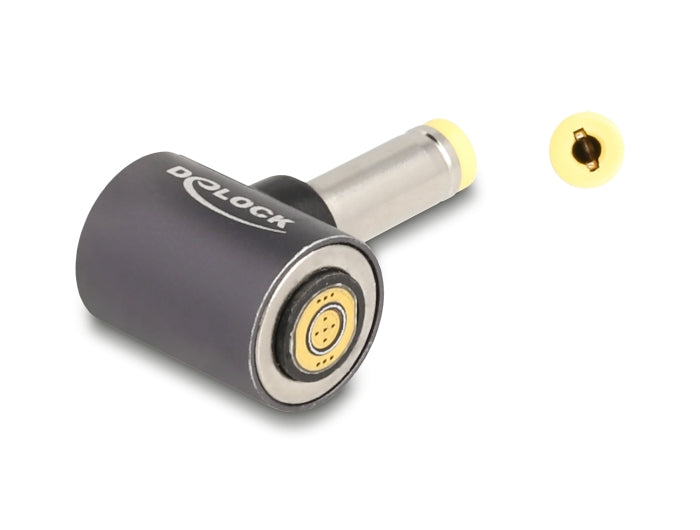 DeLOCK Adapter HP 4,8 × 1,7 mm zu 8-Pin – 20 V, 3 A – für HP 4,8 × 1,7 mm Buchse – Anthrazit
