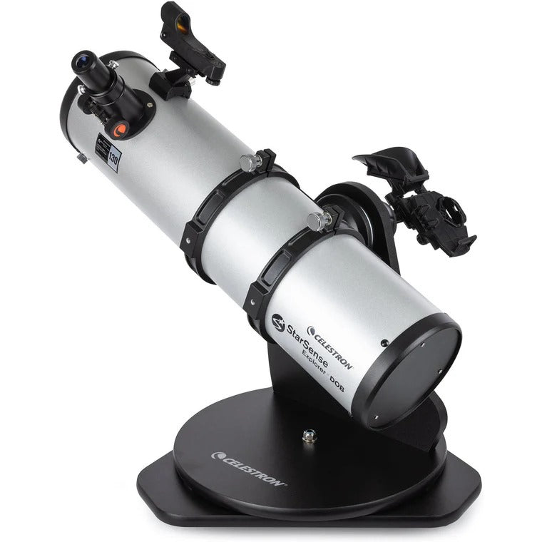 Celestron SSE 130mm Tabletop Dobson – Spiegelteleskop, Brennweite 650 mm, 307× Vergrösserung, Schwarz